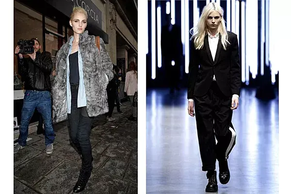 Con prendas femeninas o masculinas, André siempre llama la atención