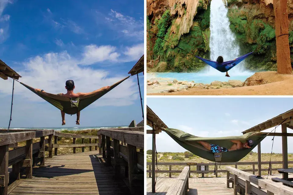 Una hamaca para tirarse a descansar o para tomar sol; ¿Qué te parece?