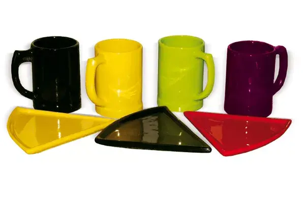 Plato de pizza y chop $78  www.micasashop.com.ar