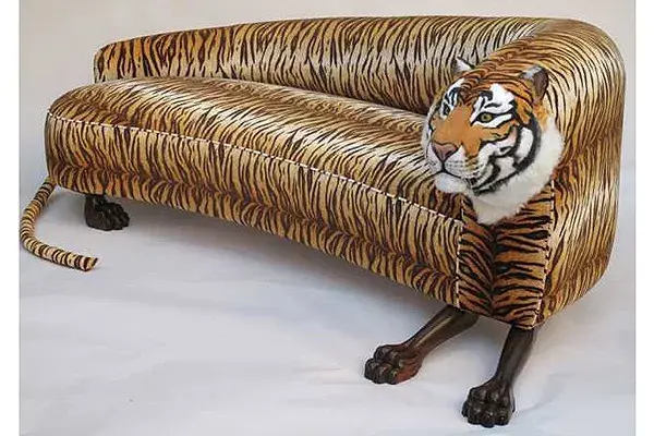 Un sillón para armar un ambiente bien felino en la casa