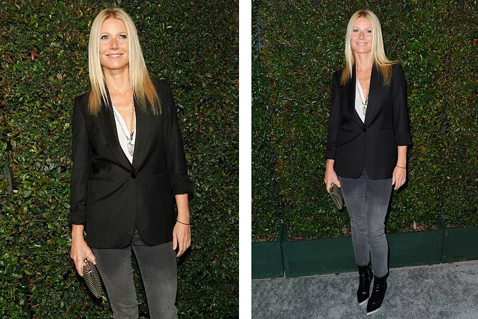 Simple, chic y canchera. Gwyneth Paltrow siempre se las ingenia para estar impecable y con mucha onda