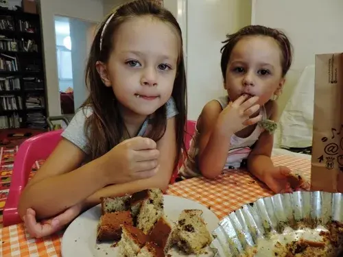 Desayuno del domingo. Antes de salir al trabajo.