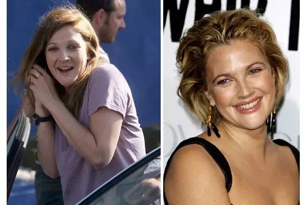 Drew Barrymore, sorprendida en la calle. El maquillaje le ilumina el rostro