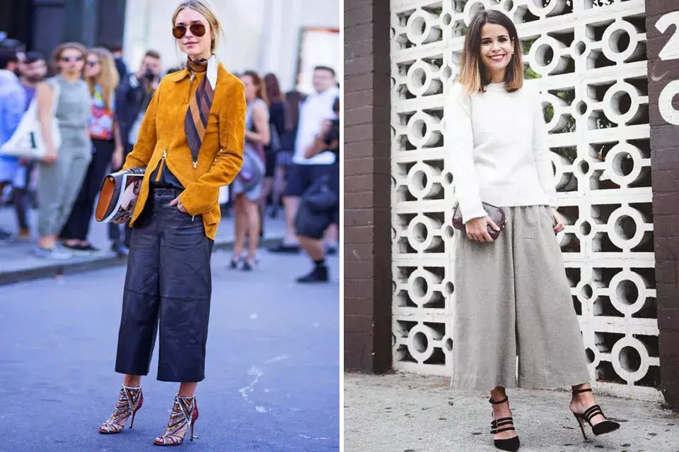 Dos versiones en distintos tonos y géneros. El primero, de denim, con un largo un poco más prolongado, ideal para lucir con unas buenos zapatos de taco. El segundo, en gris y de un género más formal, también con stilettos