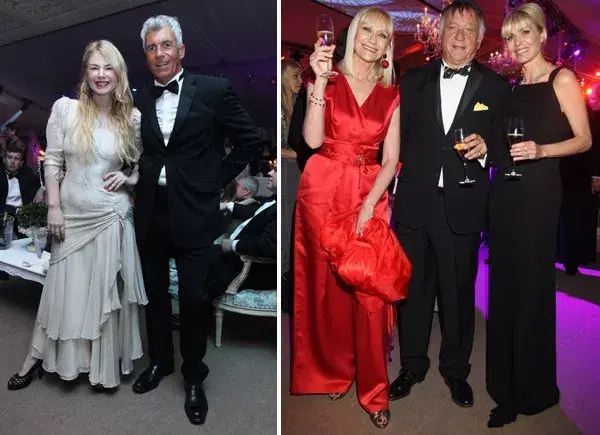 Esmeralda Mitre y Ricardo Piñeyro; Teresa Frías, Roberto Devorik y Karina Rabolini con un look Audrey Hepburn