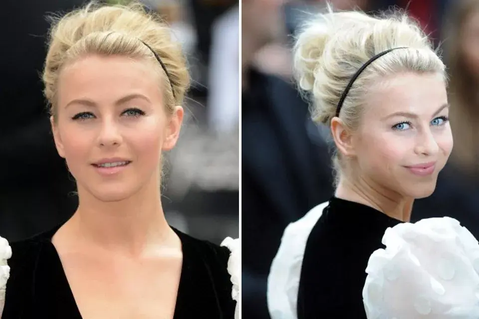 Más romántica, con este recogido con vinchita, ¿te gusta?