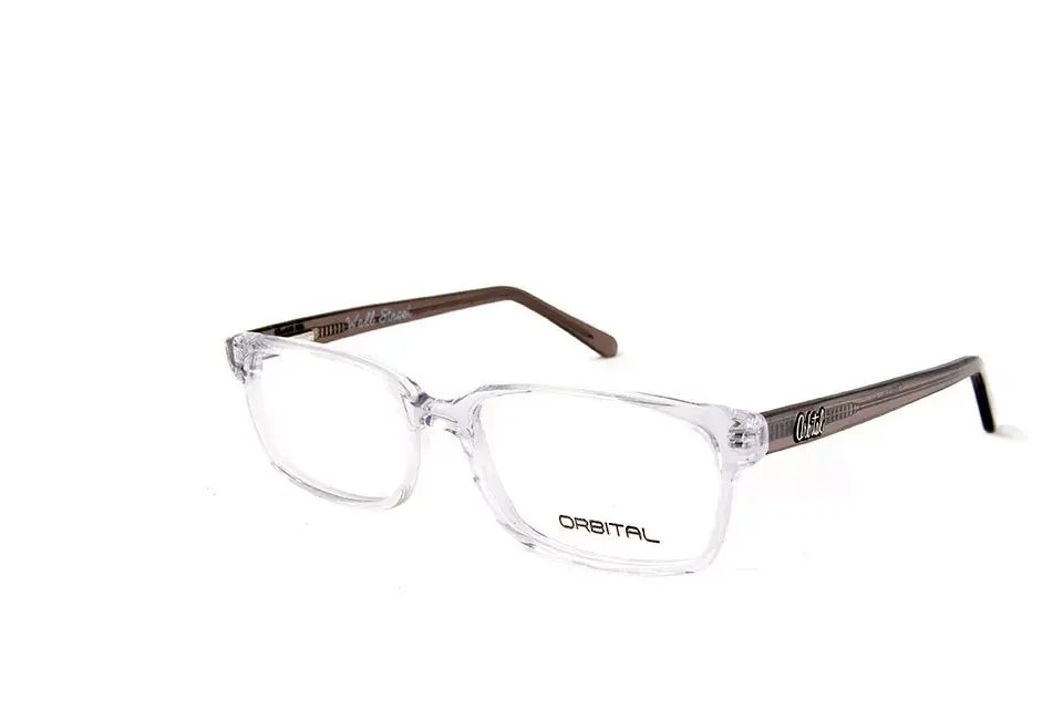 Transparentes en el frente y patillas en gris oscuro (Orbital, $1.199)