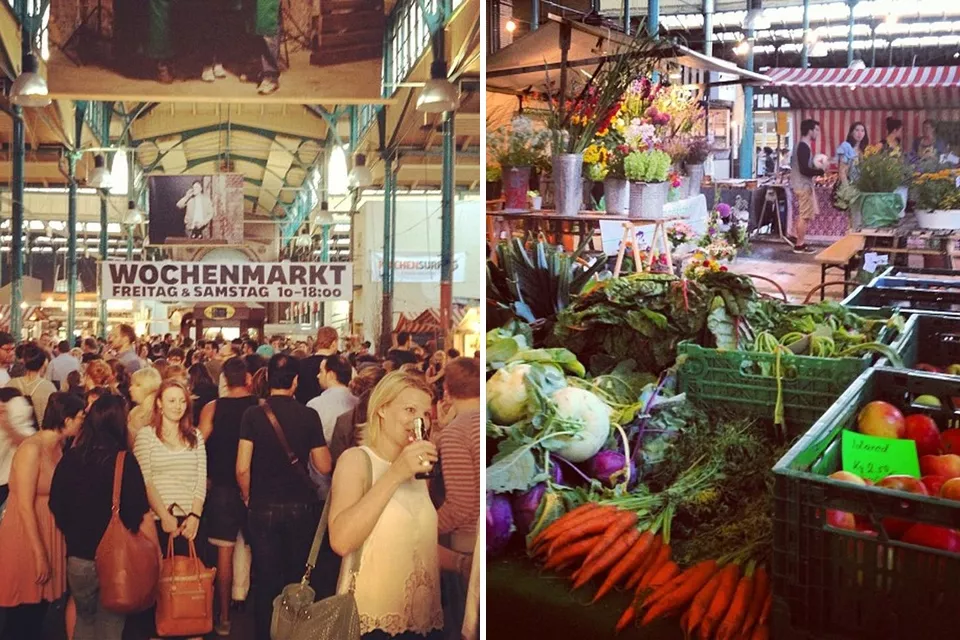 Con sus casi 100 puestos distribuidos a lo largo de todo el predio, el Markthalle Neun reivindica la comida al paso