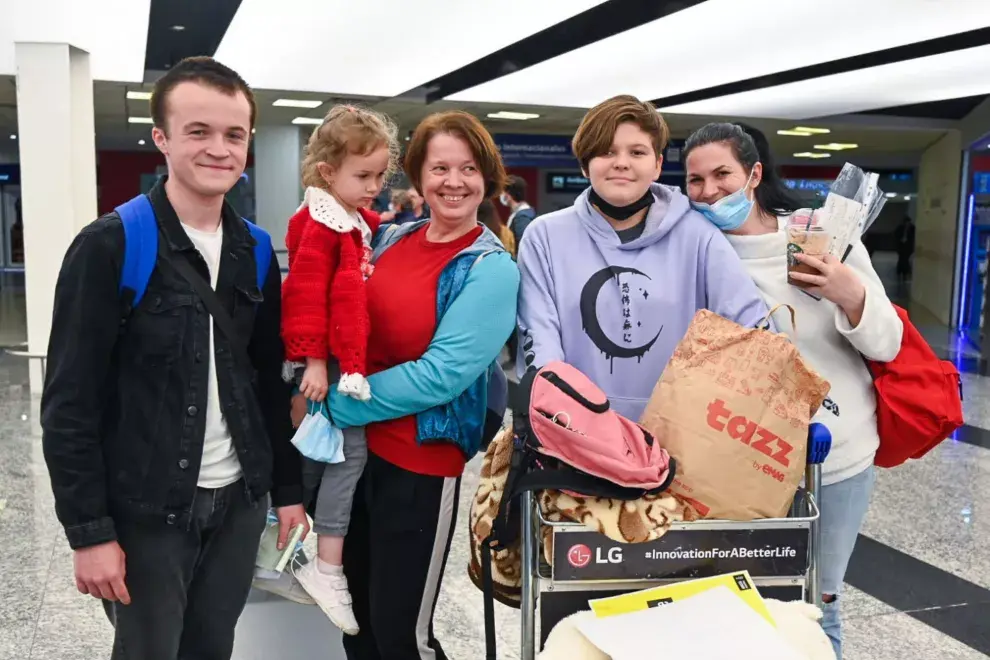 Alla Shaforostova se reencontró con su familia en Argentina. Foto gentileza: Tomás Ramírez Labrousse / Amnistía Internacional Argentina