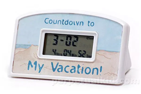 ¿Estas desesperado por irte de vacaciones? Podés tener este reloj con cuenta regresiva