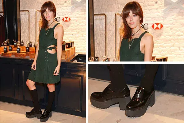 ¿Qué tal el look de Belén Chavanne? Eligió un vestido verde, con recortes en la cintura, para ir a la presentación de Amplificador, el perfume de Garza Lobos