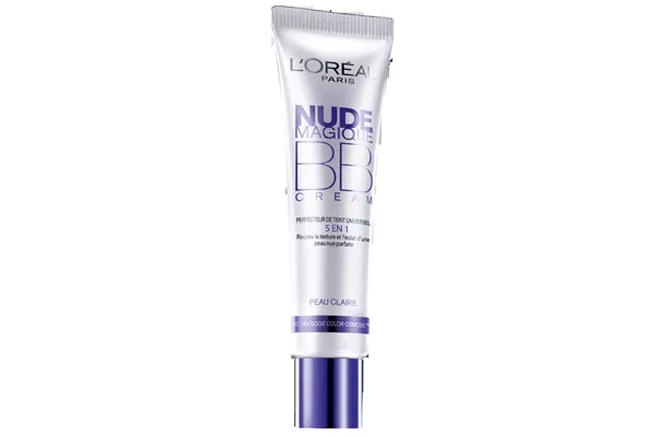 BB Cream Nude Magique L’Oréal Paris ($ 86,99), se transforma en maquillaje en contacto con la piel. Oculta imperfecciones y unifica el tono de la piel logrando un look natural y una piel hidratada 24 horas