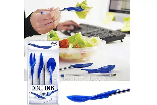 Biromes que se transforman en cubiertos... por si estamos en la oficina y no hay tiempo para salir a comer