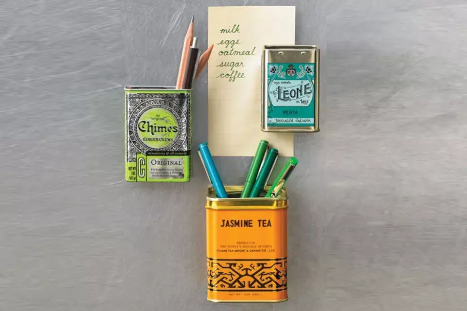 ¿Qué te parece esta opción? Con latas de té en desuso