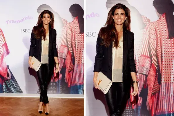 Juliana Awada estuvo en el desfile de Tramando. Nos encanta su look, prolijo y chic, en tonos neutros