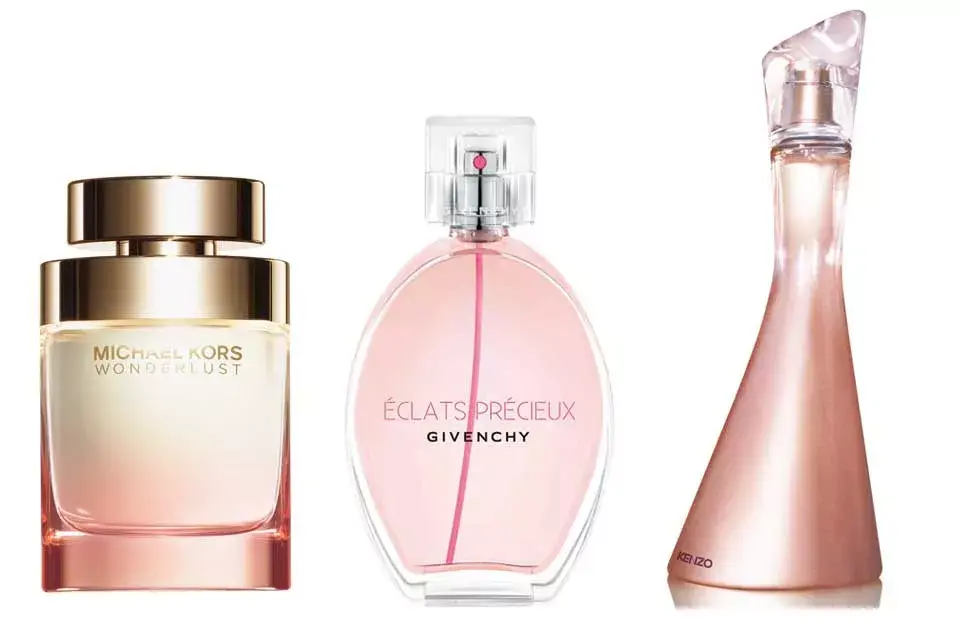 Wonderlust, de Michael Kors EDP 100mL, $2190) / (Éclats Précieux, de Givenchy 50mL, 990$) / (Jeu d'Amour, de Kenzo EDP 100mL, 2190$)