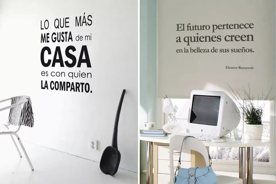 Los podés adaptar a cualquier objeto u espacio para lookear tu casa u oficina