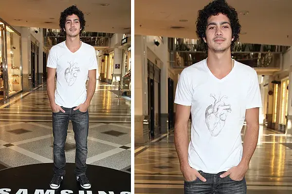 Chino Darín, con un look muy casual en la presentación de Samsung by Felix