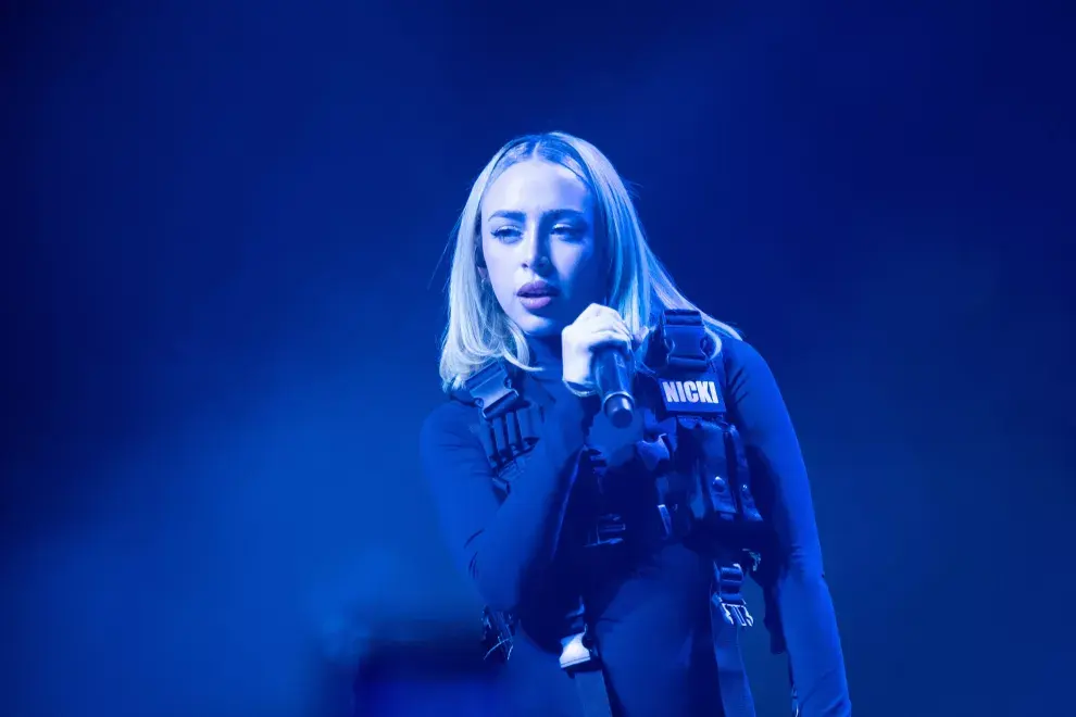 La rapera argentina Nicki Nicole se presenta en el Festival de Música y Artes de Coachella Valley en Indio (Foto de VALERIE MACON / AFP)