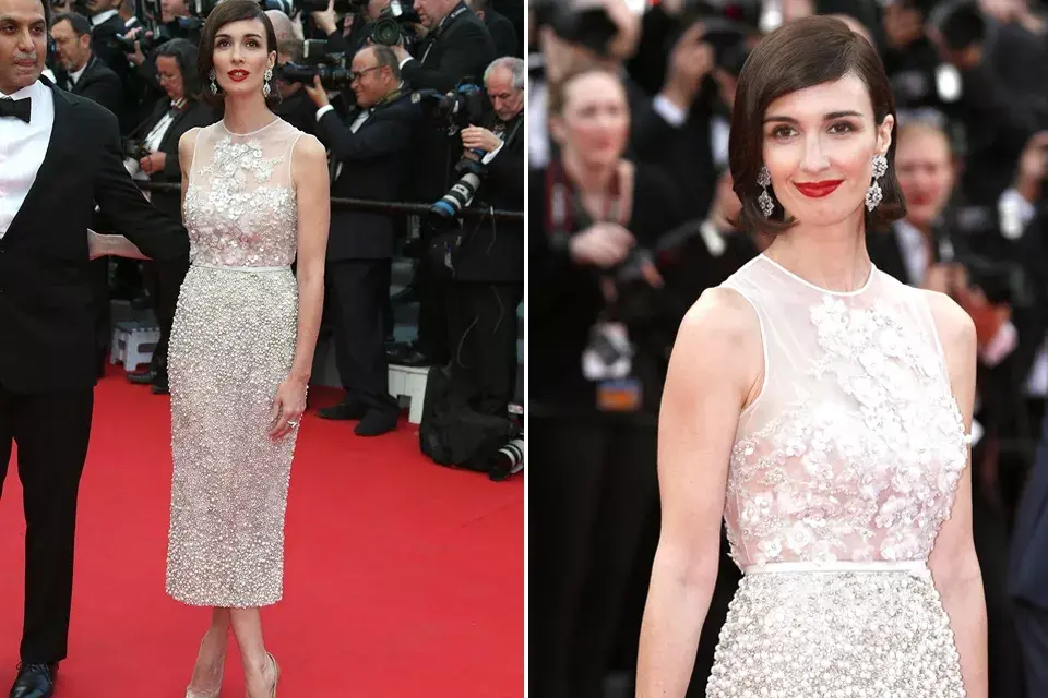 Paz Vega con un espectacular diseño bordado a mano de Elie Saab Couture. Divina por donde se la mire. Correcta elección de vestido, peinado y make up