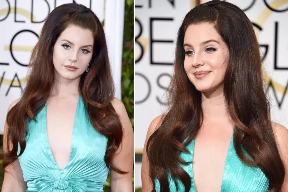 Lana Del Rey... no tuvo su mejor noche, ¿no? Esa melena tan grande y pesada no la favorece y esos labios en tono amarronado la hacen parecer mucho más vieja