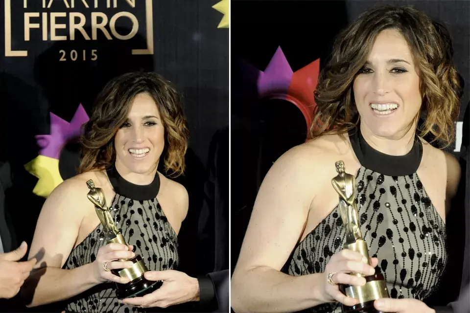 La Sole llevó el pelo con rulos, y no se la vio ni un poco favorecida. El make up tampoco le hacía justicia. Quizás un poco de color en los labios le habría quedado bien