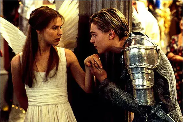 Romeo + Julieta, con Leonardo Di Caprio y Clare Danes