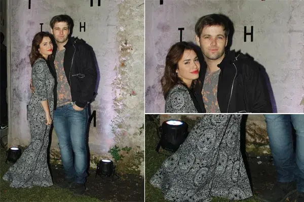Lali Espósito estuvo en la fiesta de la marca THEM junto a Benjamín Amadeo en Palermo. ¿Te gusta su conjunto de saco y pantalón oxford estampados con calaveras?