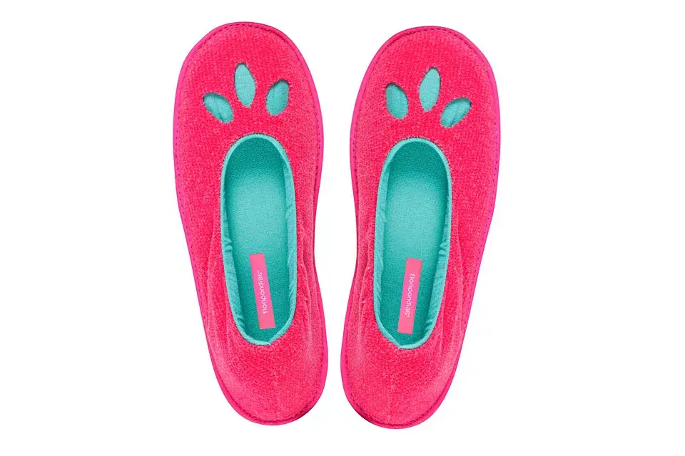 Pantuflas con suela de goma (Floripondias, $250)