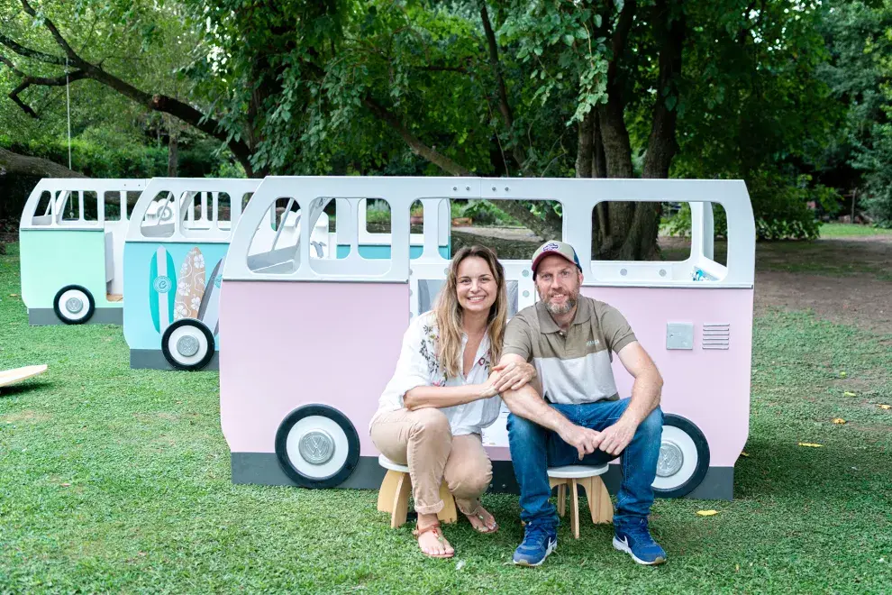 Melisa Pavía y Ezequiel Fridman, creadores de Grupo Carcajadas