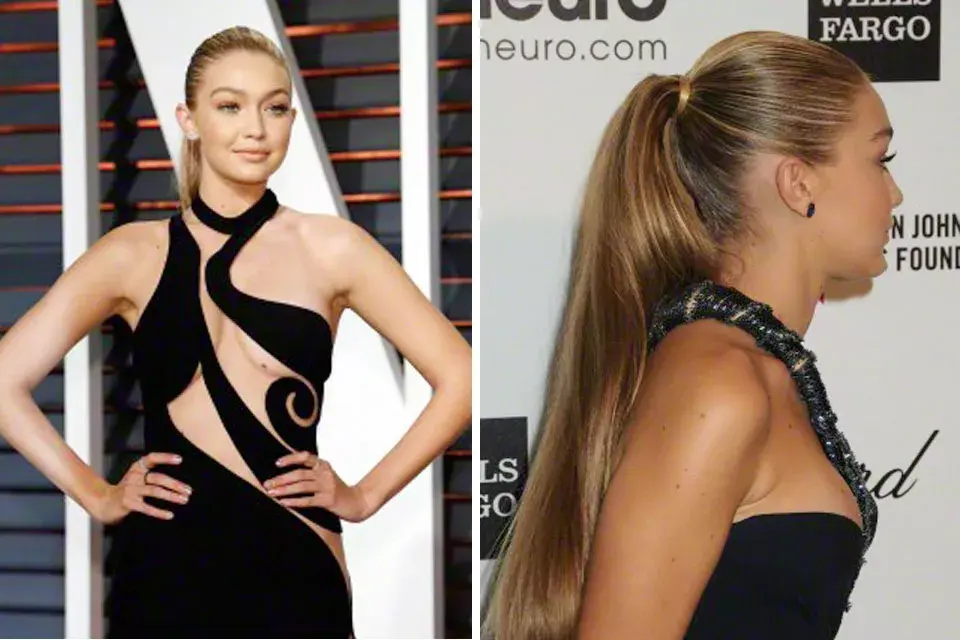 Uno de sus clásicos son las colas que las usa bien altas y tirantes