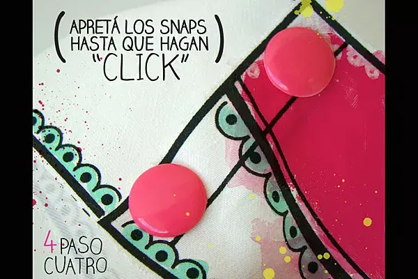 Le pueden aplicar snaps y botoncitos de colores