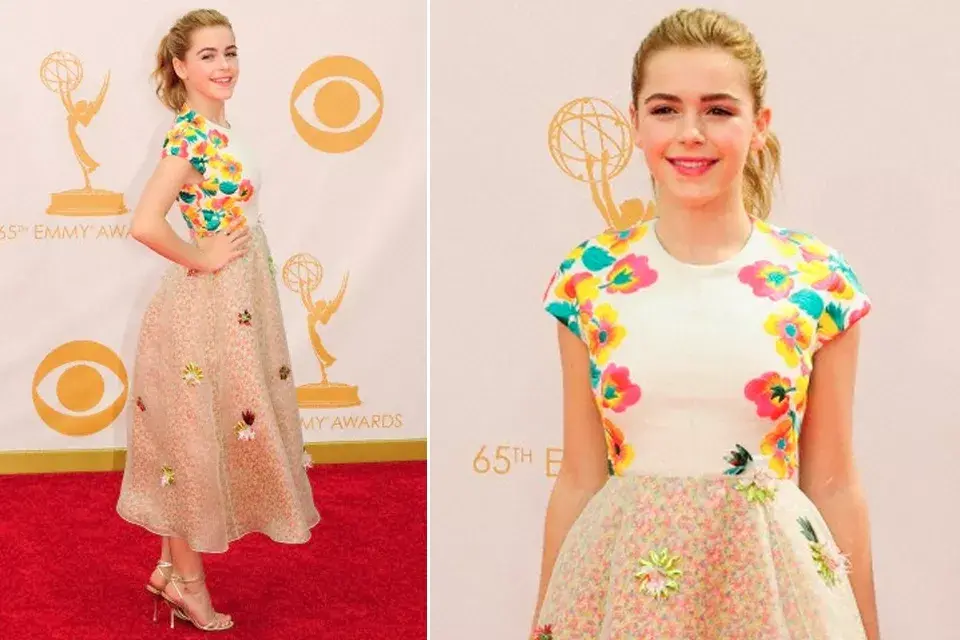 En los Emmy Awards 2013 llevó un vestido de Delpozo que la consagró como una de las mejor vestidas de la noche. ¡Impecable, colorido y adecuado para su edad!