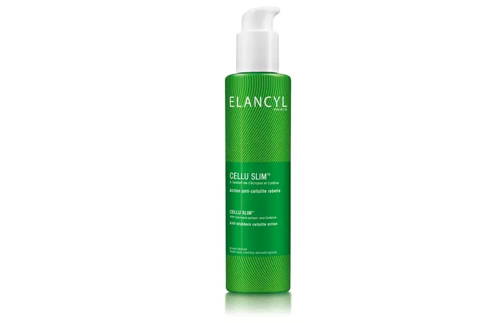 Esta crema tiene cecropia, un poderoso extracto vegetal que interviene en la cadena de eliminación de las grasas, y que combinada con la cafeína, activa y potencia su efecto. Elancyl Cellu Slim x 200 ml, $329,40