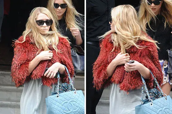 El pelo con ondas de Ashley Olsen se ve un poco despeinado