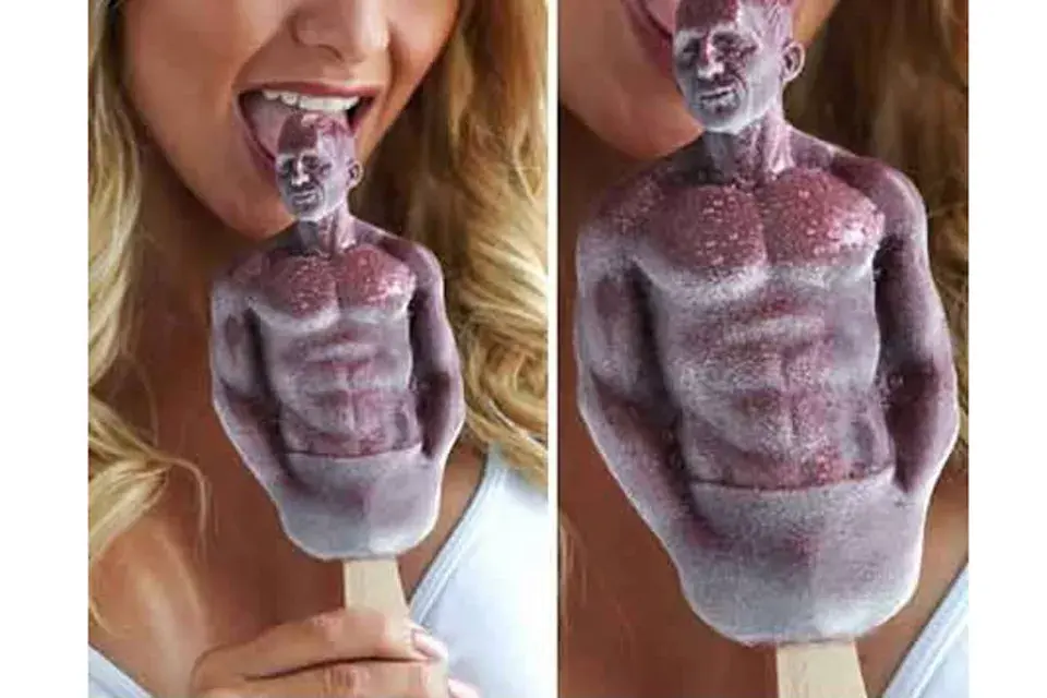 Por último, una opción divertida y original para las mujeres. Un helado con forma de hombre. ¿Qué te parece?