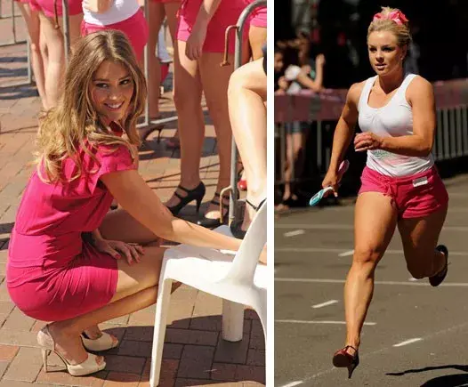Cuatro australianas batieron la marca mundial en una carrera en tacos; fitness y glamour