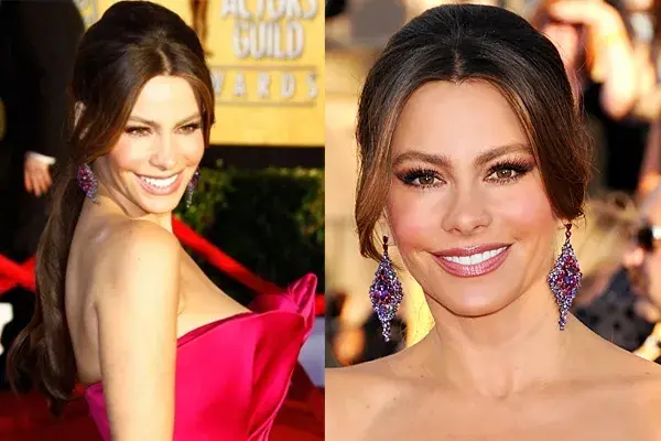 Para los SAG Awards 2012, eligió una colita baja, con mechas sueltas. ¡Divina!