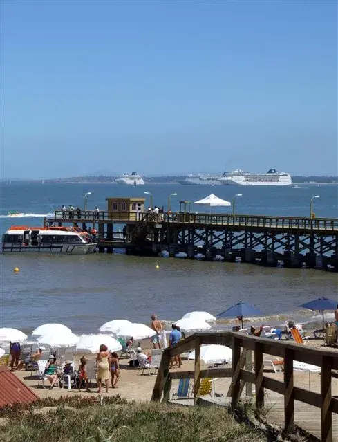 Esta semana empezarán a desfilar los grandes cruceros por Punta del Este, que cambian por completo el paisaje de La Mansaneas