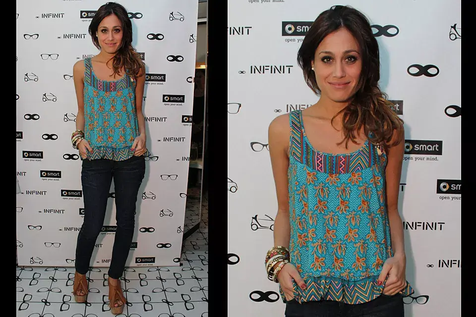 Mercedes Oviedo hizo un alto en las grabaciones de ''Dulce amor'' para pasar por el local de Infinit; ¿el look? Bien casual