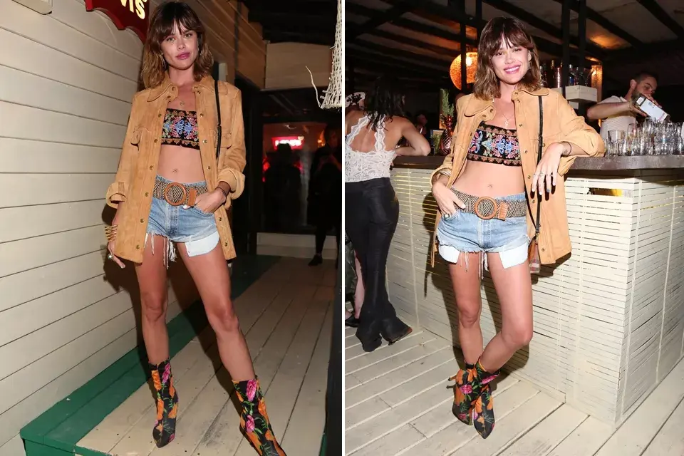 Vito Saravia, con un look muy folk en el evento de Levis
