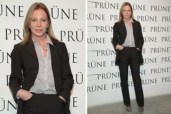 Muy sobria pero elegante, Cecilia Roth estuvo en la presentación de Prüne
