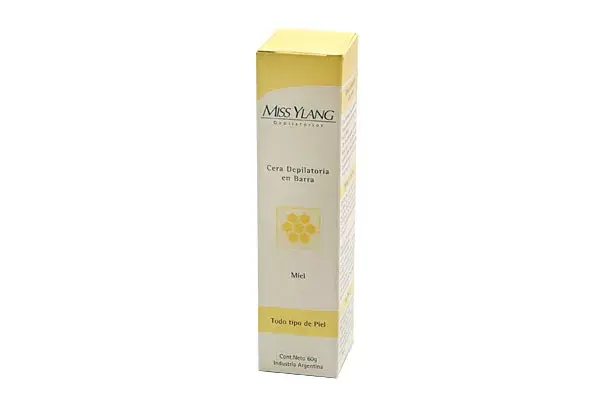 Cera depilatoria en barra, con miel (Miss Ylang, $26)