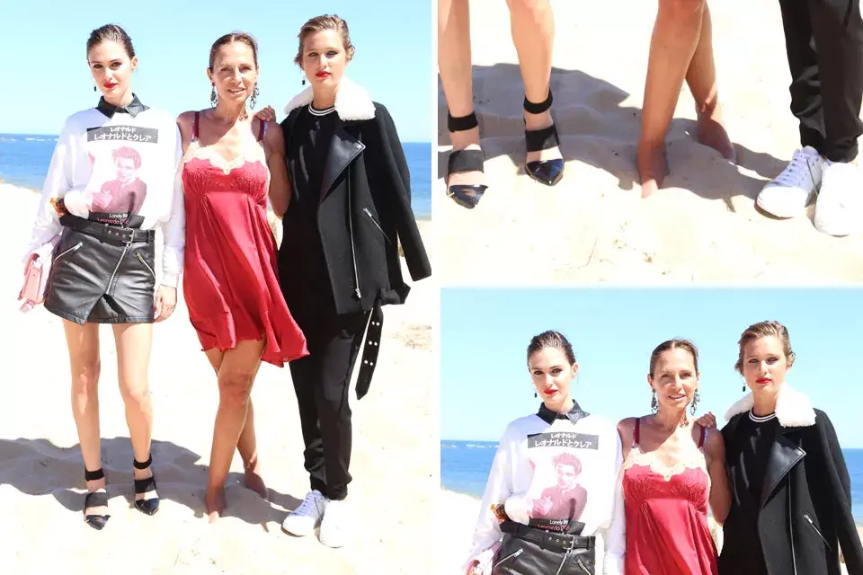 ¡Sí, puede sonar disparatado, pero todo tiene una explicación! Mía Flores Piran y Kia Garcia Morteo con look de invierno. Las modelos presentaron la próxima colección de una marca famosa, y allí estuvo Ginette Reynal