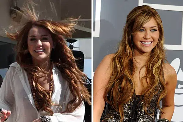 El viento sorprendió a Miley Cyrus