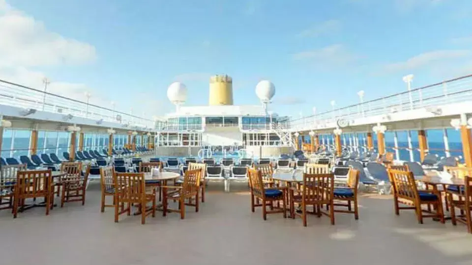 La cubierta del crucero