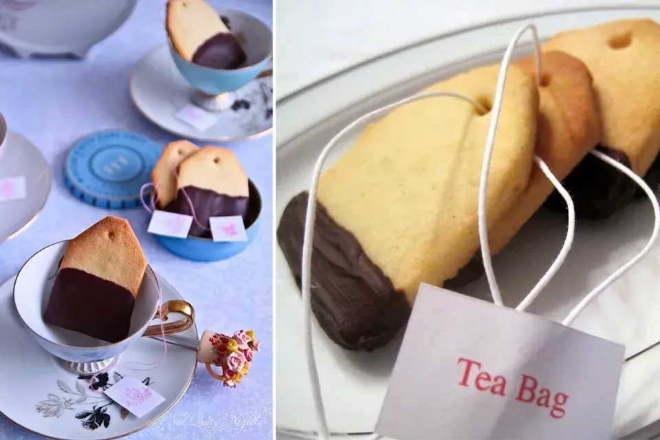 Galletitas con forma de saquitos de té, ¡Divinas y fáciles de hacer!