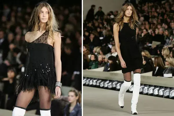 En 2006, presentando la colección otoño-invierno de Chanel