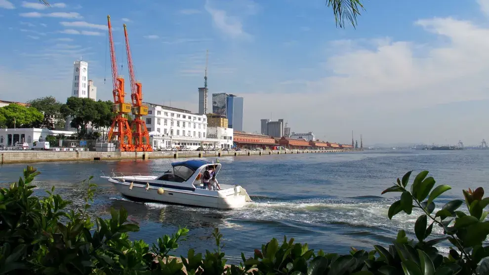 Vista del nuevo Porto Maravilha desde el Museo del Mañana