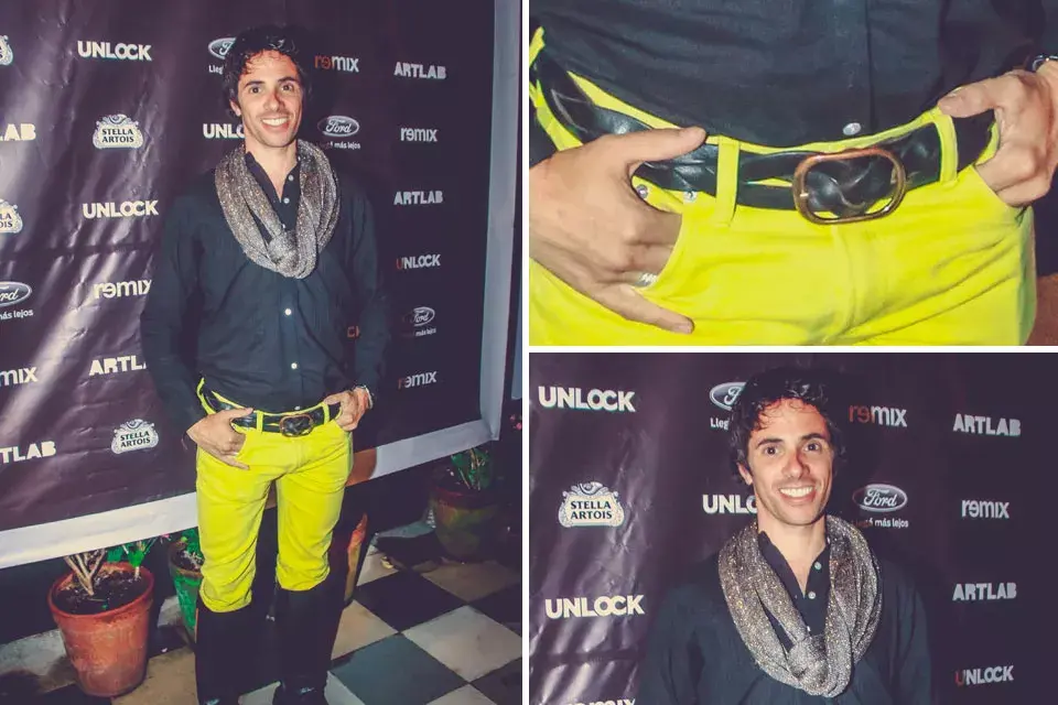 Y Robertito Funes tampoco podía faltar en este Ohlaleando. El periodista llamó bastante la atención cuando asistió a un evento con unos jeans en color amarillo flúo y ¿botas de montar?